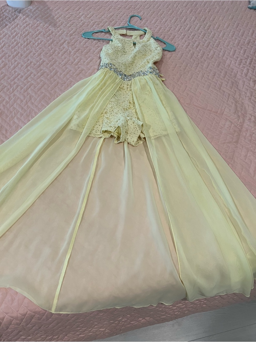 Speechless Pale Yellow Lace & Sequin Formal Dress for Girls